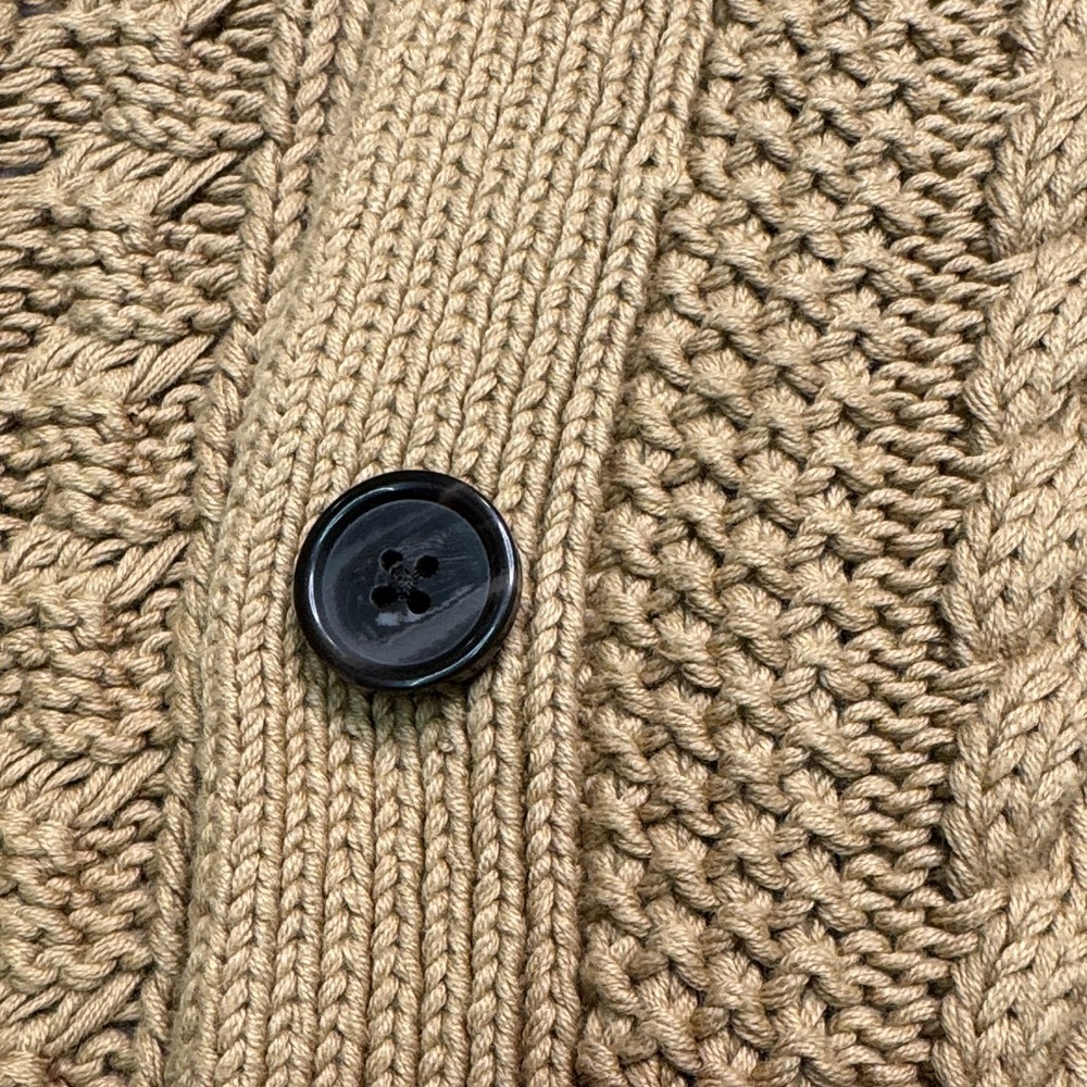 Women’s QUINCE Oversized Cable Knit Cardigan Sweater Size L - Picture 5 of 8